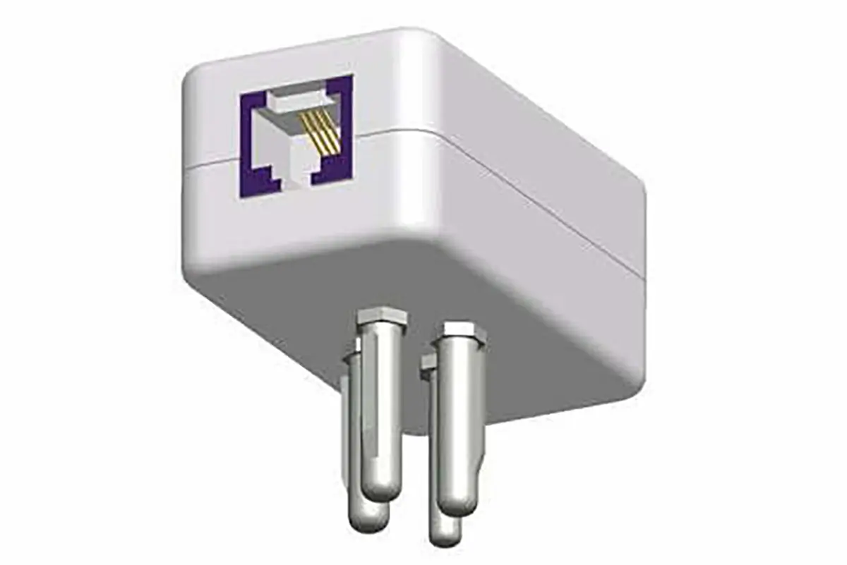 Adapter für den DSL Routeranschluss an alte 4 Loch-Dosen